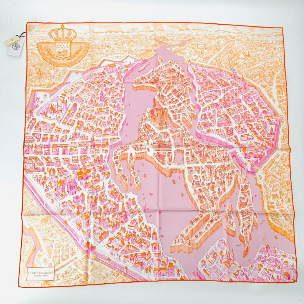 未使用品 HERMES エルメス スカーフ カレ90 シテ カヴァリエール La Cite Cavaliere HERMES シルクのサムネイル