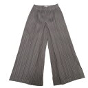 極美品 PLEATSPLEASE プリーツプリーズ ISSEY MIYAKE イッセイミヤケ ワイド パンツ ガウチョパンツ PP81-JF205 グレー サイ...