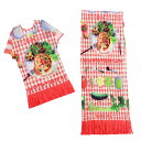 極美品 PLEATSPLEASE プリーツプリーズ ISSEY MIYAKE イッセイミヤケ 食事柄 セットアップ マルチカラー
