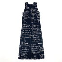 極美品 PLEATSPLEASE プリーツプリーズ ISSEY MIYAKE イッセイミヤケ アルファベット デザイン ワンピース ブラック PP41-JH69...