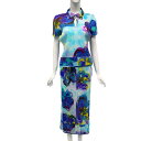 極美品 PLEATSPLEASE プリーツプリーズ ISSEY MIYAKE イッセイミヤケ トップス ロングスカート セットアップ 花柄 PP61-JK751 PP61-JG754