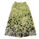 極美品 ISSEY MIYAKE イッセイミヤケ デザイン ワイド パンツ イエロー IM82FF517 サイズ1