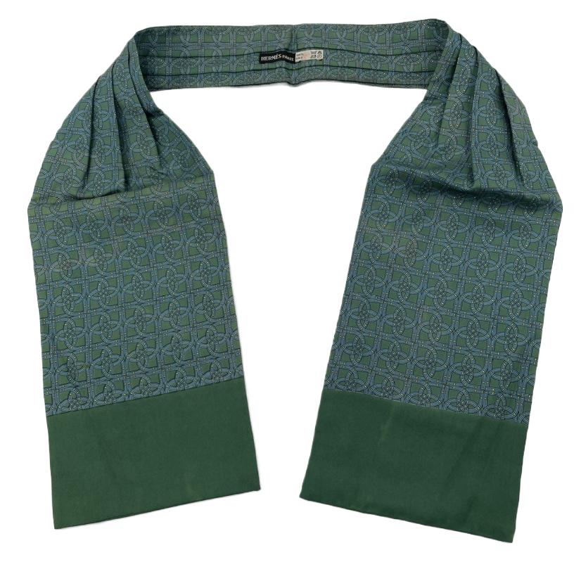 日本製 美品】エルメス アスコットタイ レディース メンズ 鳥 日本製 美品】エルメス アスコットタイ レディース メンズ 鳥