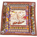 極美品 HERMES エルメス カレ90 LA FEMME AUX SEMELLES DE VENT 風の足蹠を持つ女 スカーフ シルク マルチカラー(4)