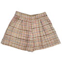 極美品 MIUMIU ミュウミュウ ショートパンツ ツイード マルチカラー