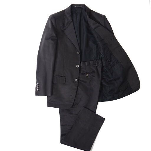 良品 イヴサンローランリヴゴーシュ YVES SAINT LAURENT rive gauche ドレススーツ セットアップ 48 ブラック メンズ 正規品 5-ZF066 良品 イヴサンローランリヴゴーシュ YVES SAINT LAURENT rive gauche ドレススーツ セットアップ 48 ブラック メンズ 正規品 5-ZF066
