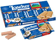 【輸入菓子】【まとめ買いでお得】Loacker(ローカー)ウエハース★ココナッツ　ミニ / 1ケース(5個入り)★ セレクト雑貨のお店 プレゼント 贈り物 ギフト 敬老の日 内祝い 退職 プチギフト 誕生日 記念日 サプライズ お菓子 大量 ウエハース ココヒコ