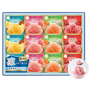 お中元　御中元　洋菓子　送料無料　≪セゾン デュ フリュイ≫果肉入り凍らせて国産果実シャーベット ｜東急百貨店　（お中元　2023）のサムネイル