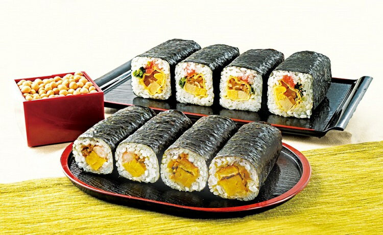 【店頭お渡し専用商品】 I121 【中谷本舗】恵方巻詰合せ（風呂敷・お面・豆） 1折 ※お渡し時間：11時〜..