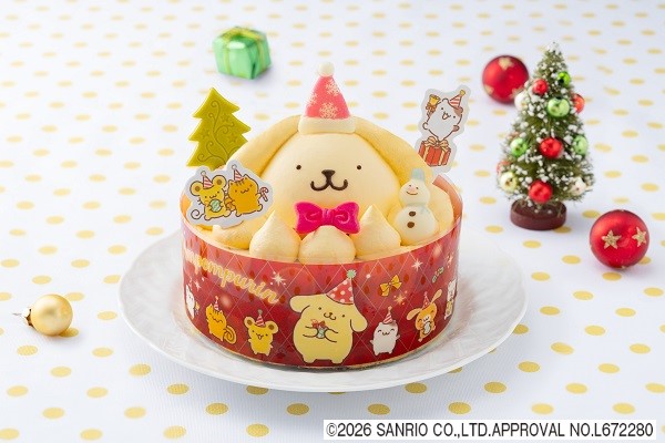 ■4号 ■直径約12cm×高さ約5cm（土台部分顔含まない）※チョコレートの帽子飾り別添、ステッカーシール2枚付き※原材料に小麦・卵・乳を含みます。■サンリオの人気キャラクター「ポムポムプリン」の世界観をクリスマスケーキで表現しました。プリン風味クリームに合わせたカラメルシロップがアクセントです。■承り締切日：11/30（月）17時まで■お渡し日：12/23（水）〜12/25（金）※お渡し時間：11時〜19時まで■東急ストア店頭でのお受け取り専用商品です。■※写真はイメージです