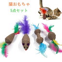 猫おもちゃ ペット用 5個1セット 運動不足 ストレス解消 キャッチボー 段ボール材質 天然羽毛使用 猫の噛み癖に役立つ 条件付き送料無料