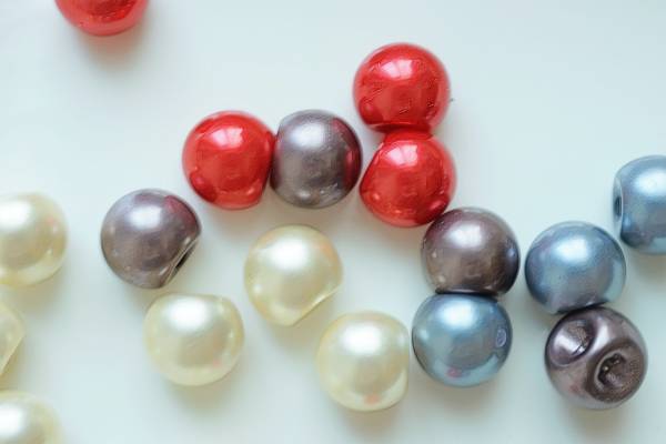 Button - 光沢感　素敵な　パール調　ボタン　直径10mm　単位一個　全四色