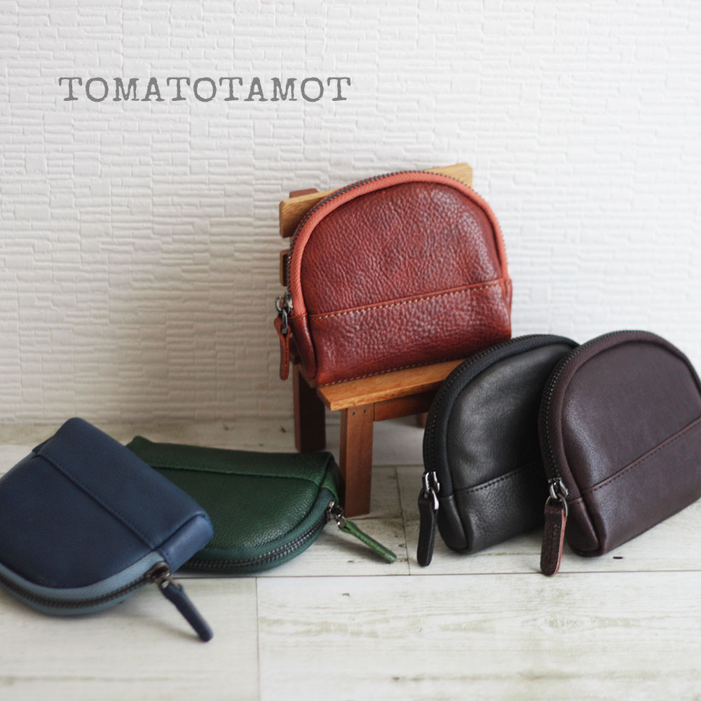 ＼期間限定クーポン発行中!／本革 コインケース ラウンドポーチ 小銭入れ リアルレザー W-014