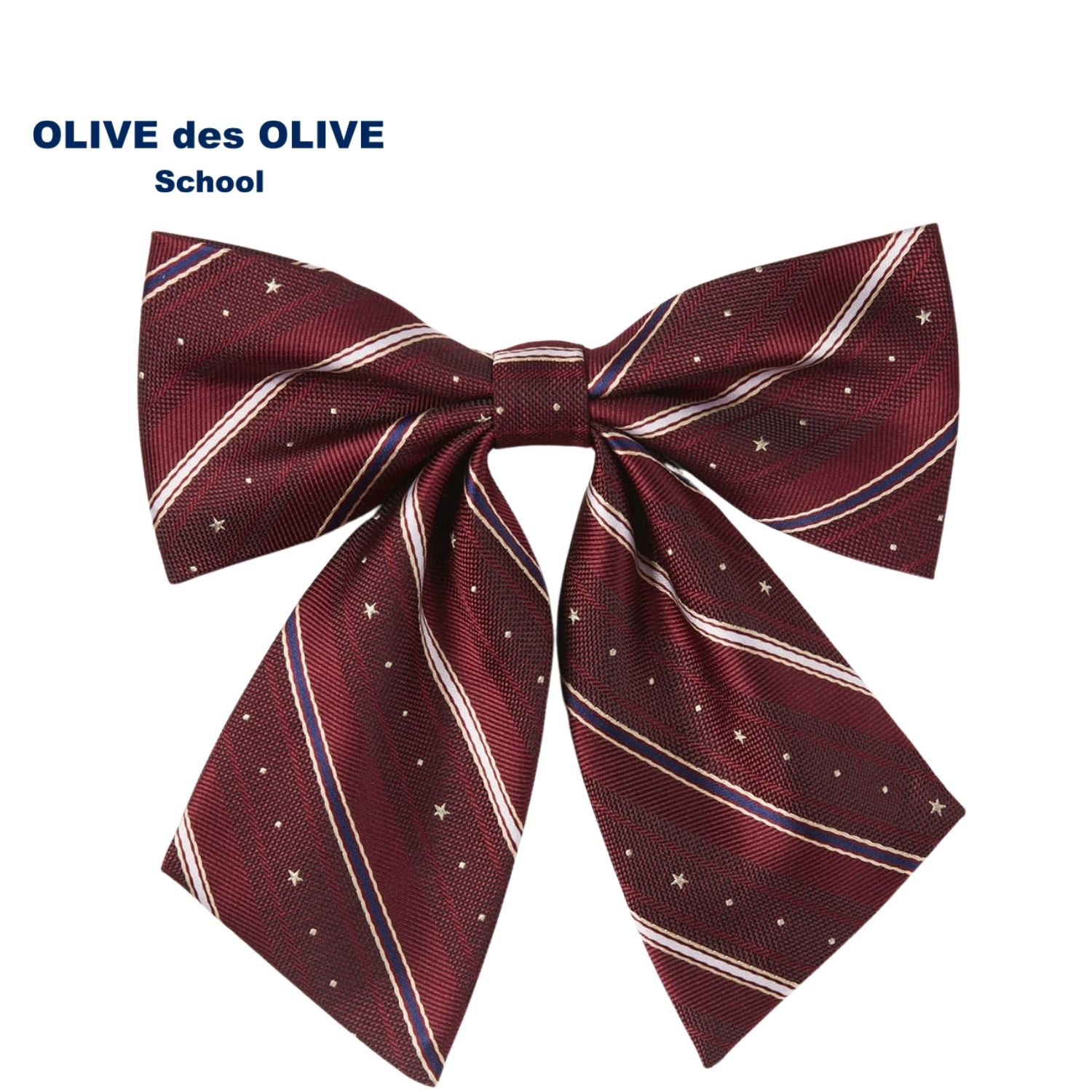 【 トンボ公式 1129の日 P10倍★ 】 ストライプ星 リボン オリーブデオリーブ スクール 中学生 高校生 TOMBOW トンボ学生服 2k50056