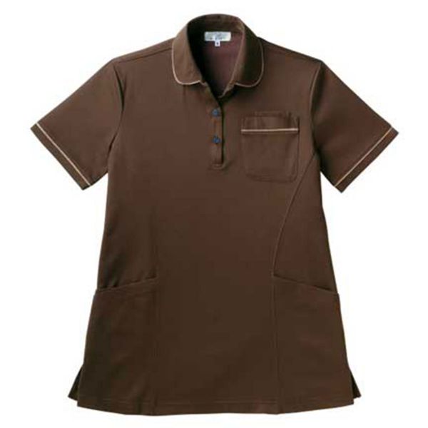 【 キラク公式 3月は毎日P5倍以上 】 チュニック レディース ラウンドカラー お尻が隠れる 着丈長め 介護 医療 保育 教員 工業洗濯 乾燥機でも縮みにくい 軽量 ユニフォーム 制服 白衣 CARELUXE ケアリュクス キラク KIRAKU トンボ cr166