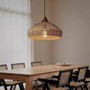 【2年保証】ペンダントライト 1灯 ダイニング 照明器具 LED 山盛りラタン ダクトレール 引掛けシーリング 6畳 8畳 シンプル コットン ウッド ペーパーコード 民泊 和風 和室 籐 アジアン 籐編み リゾート ナチュラル リビング 寝室