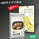【2年保証】LED ライトパネル アルミフレーム 明るい 集客 看板 内照式看板 コルトン 高輝度 LED電球 使用 LEDパネル バックライト ライトパネル 送料無料 光るポスターパネル 送料込