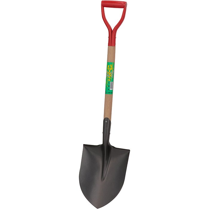 スコップ 日工 トンボ印 パワーショベル 木柄 丸スコップ 園芸 シャベル