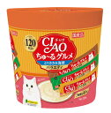 いなば チャオ CIAO ちゅ〜る ささみ海鮮バラエティ 3種類の味入り スティック 猫 おやつ キャットフード 14g×120本|14g×120本×4