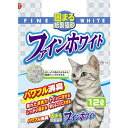 常陸化工 ファインホワイト 固まる紙製猫砂 猫用 12L×10入