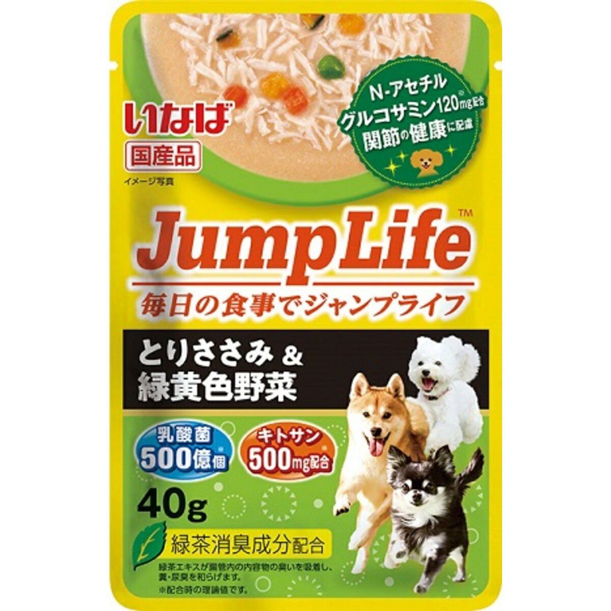いなば Jump Lifeささみ緑黄色野菜 犬用 40g×96入
