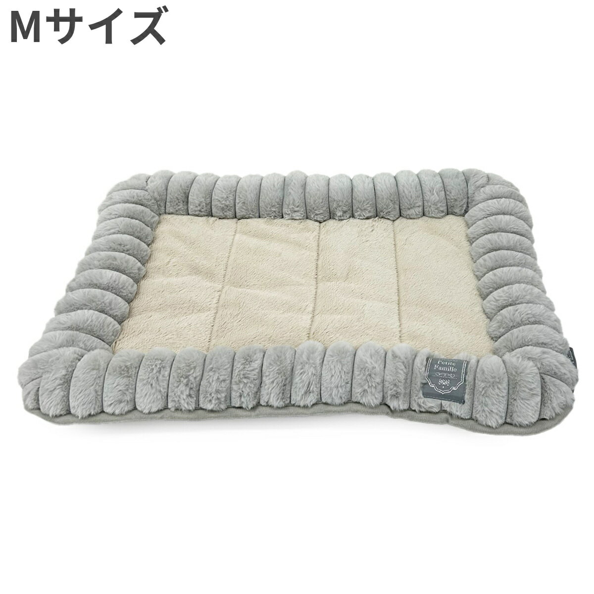 サンローズ ペットベッド スフレアゴノセマット 犬・猫用 M グレー