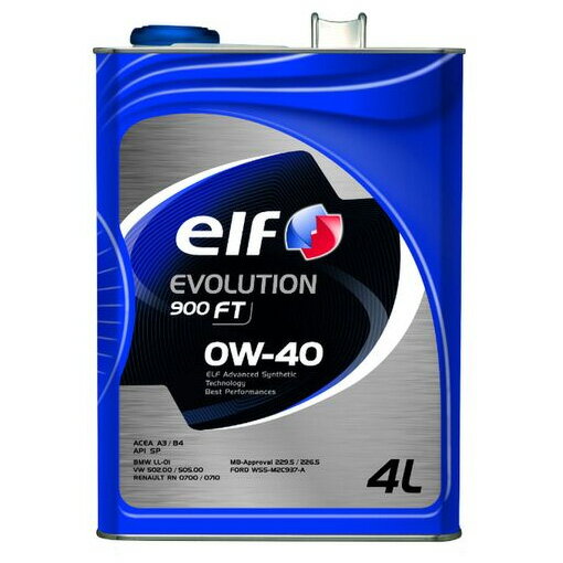ELF エルフ EVOLUTION 900 FT 0W-30 エンジンオイル 4L 233790