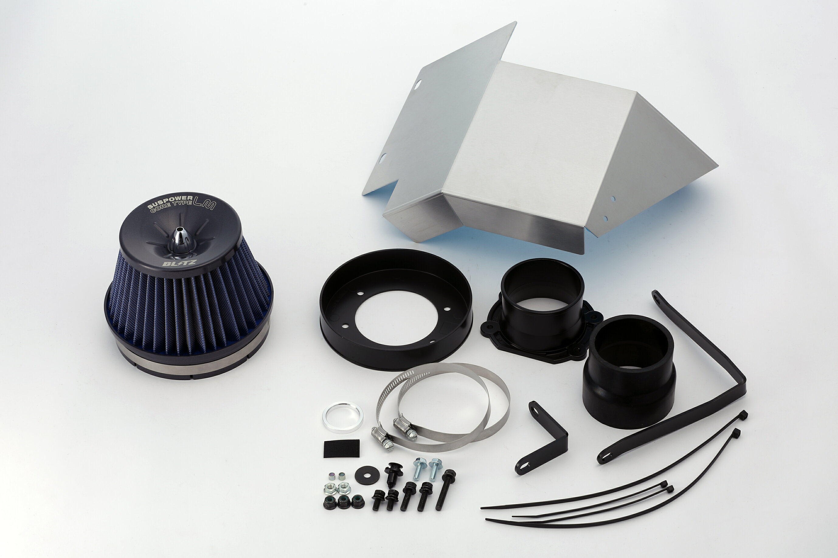 BLITZ SUS POWER CORE TYPE LM BLUE ミツビシ ランサーエボリューションX LANCER EVO X 2007/10- CZ4A 56082