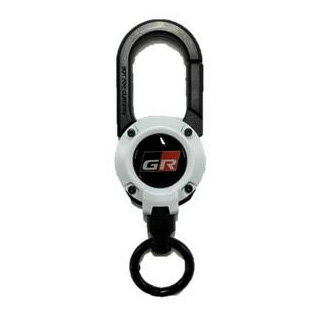 钥匙圈 - TGR グッズ MAG REEL 360 コードリールキーホルダー ホワイト TOYOTA GAZOO Racing TGRC-a351-02