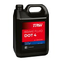 TRW ブレーキフルード DOT4 5L 1本 PFB405CE