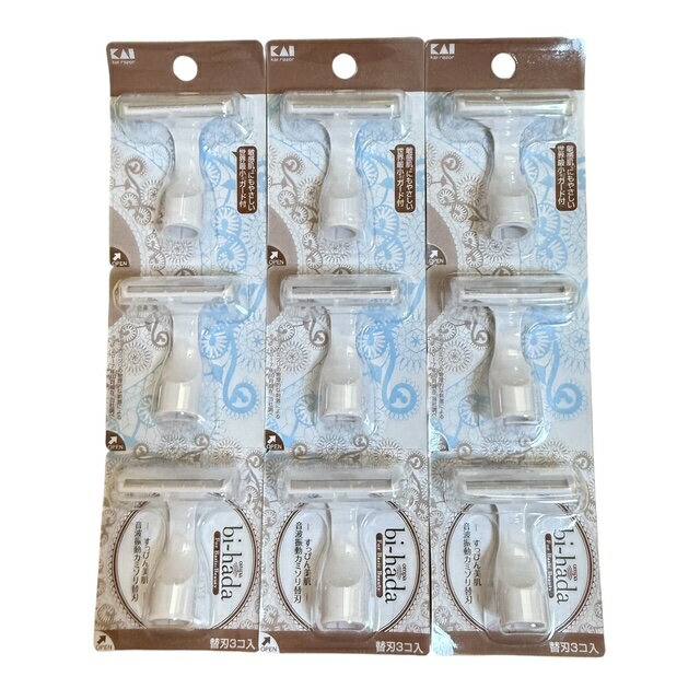 T型替刃3個入×3セット音波振動カミソリビハダオンパ　bi-hada ompaB-3BPVT