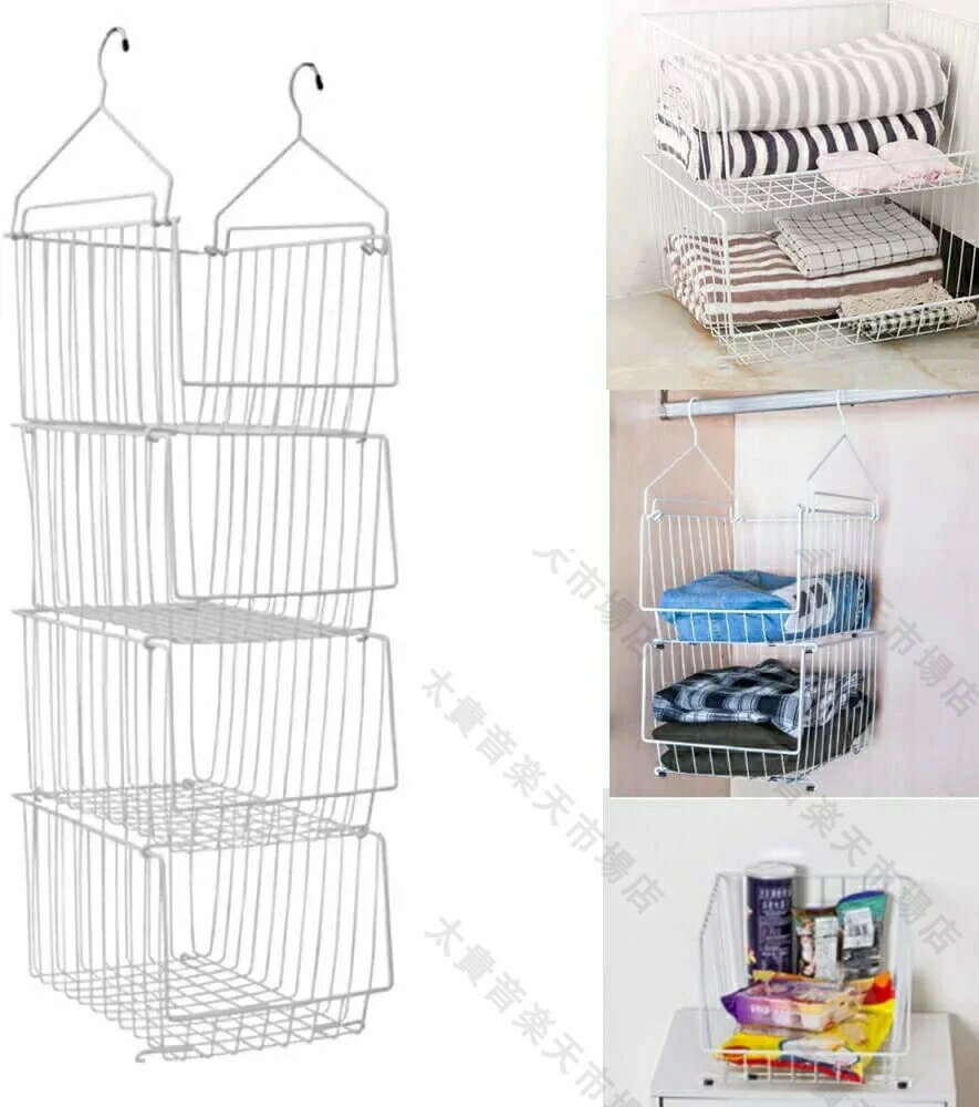 衣類ラック 3個セット 複数連結つりさげ 収納 吊り棚 キッチン 戸棚下ラック吊り下げ棚 戸棚下収納ラック 収納ラック キッチン収納 ラック キッチン用 バスル...