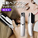 電動ヘアブラシ 振動 ヘアブラシ マッサージ 電動 電池式 頭皮マッサ...(2)