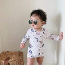 ベビー水着 男の子 キャップおまけ キッズ ラッシュガード水着 ベビー スイムウェア スイムパンツ 上下セット UVカット 紫外線対策 セパレート 子供 スイミ...