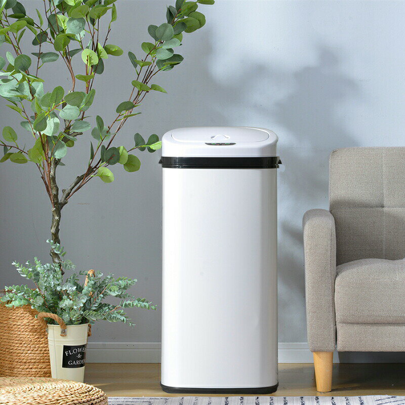 ゴミ箱 自動開閉 45L大容量 蓋付き センサー式 人感センサー ステンレス 上向き 防水 スマート 360°反..