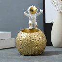 玄関 収納 小物入れ 鍵置き 鍵入れ 宇宙飛行士 置き物 オブジェ 小物収納 玄関収納 卓上置物 収納ボックス 化粧卓 口紅スタンド 財布 コイン キャンディー皿 樹脂製品 置物 インテリア かわいい おしゃれ 誕生日プレゼント RaogtCYU