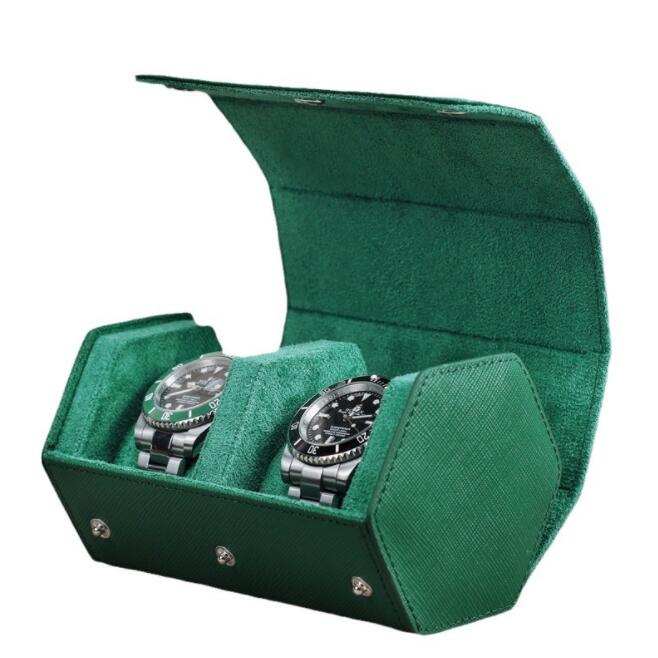 父の日 腕時計ケース 本革 牛革 復古 時計ケース 2本用 長方形 ウオッチケース 収納ボックス コレクションケース 持ち運び 便利コンパクト プレゼント 見せる収納 メンズ 高級コーヒー 収納 贈り物