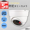 ●エントリーでP5倍 お買い物マラソン●ダミーカメラ ドーム型 防犯 防犯グッズ 屋内 屋外 監視カメラ ダミー 防犯カメラ 偽物 偽 電池式 セキュリティ 対策 天井 壁付け 屋根 軒下 ランプ 点滅 空き巣 泥棒 家 自宅 お(3)