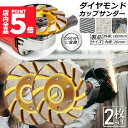 ★P5倍 マラソンセール★ダイヤモンド カップ サンダー 100mm 2枚セット 穴径 20mm ダイヤモンドカップホイール 研磨 研削 切断 ディスク グライ...