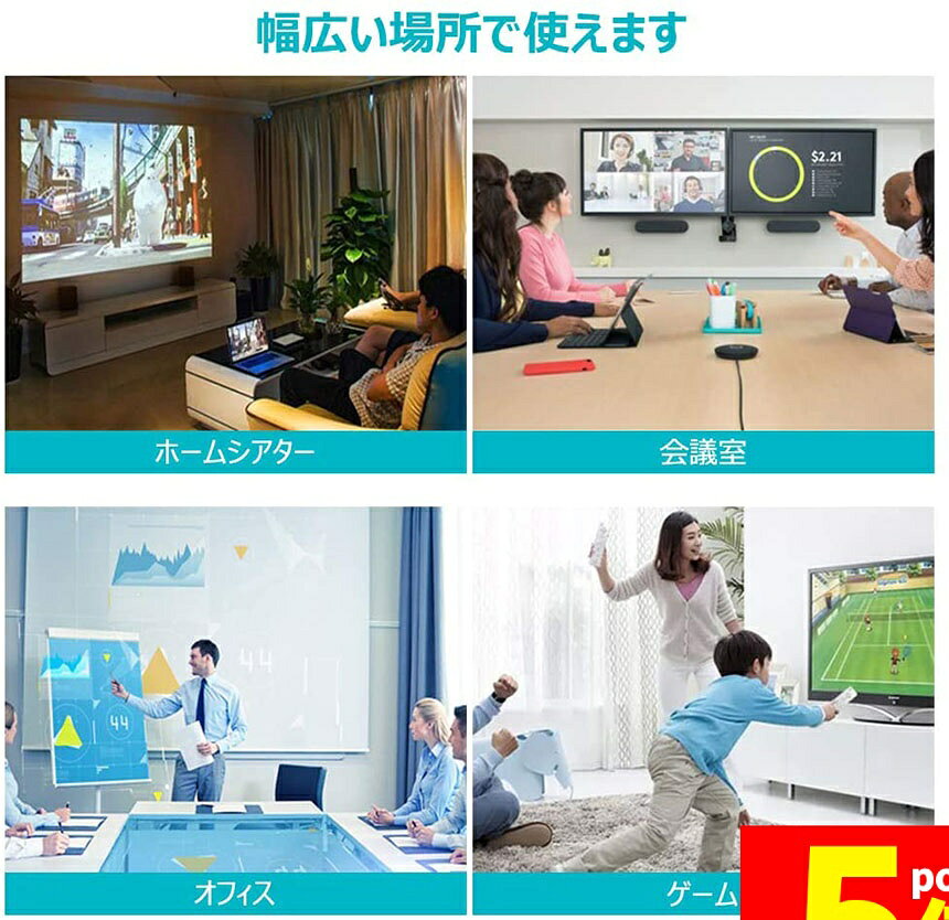 Rakuten - ★期間限定！ポイント5倍★DisplayPort HDMI変換アダプター 4K解像度対応 ディスプレイポート to HDMI 変換コネクター DP HDMI 変換 ケーブル Lenovo HP DELLに対応 金メッキコネクタ 搭載