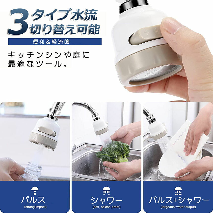 ★期間限定!ポイント5倍★ 蛇口シャワー キッ...の紹介画像3