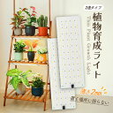 LED植物育成ライト 植物育成ライト 2連 2枚 薄型 板状 板 パネル 5段階調光 LED 植物ライト 植物育成ランプ 観葉植物用ライト 室内栽培ランプ 定時...