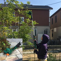 充電式 コードレス 電動 ヘッジトリマー 草刈り機 芝刈り機 高枝バリカン 枝切りトリマー トリマ バリカン 高枝切りバサミ バッテリー 充電 高枝 バリカン トリマー 植木 生垣 剪定 枝切り 草刈り 芝刈り 4-WAY