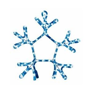 クリスマス モチーフライト スノーフレーク ブルー