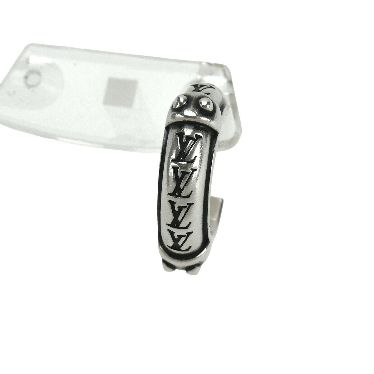 【5%OFFクーポン×ポイントUP】 ルイヴィトン LOUIS VUITTON フープピアス LV ロジン メンズ レディース 片耳 アクセサリー SV925 シルバー M03168【新品同様】【中古】