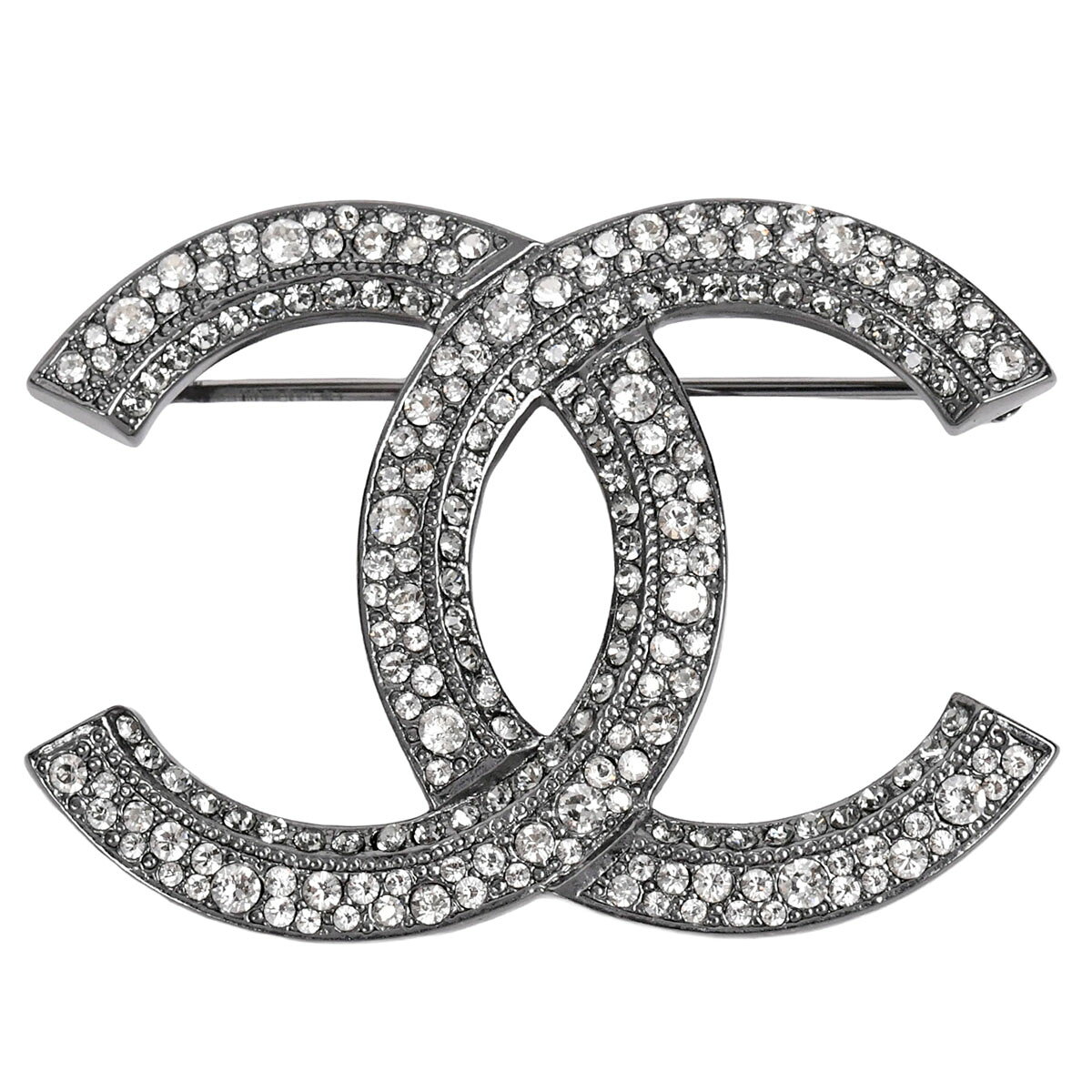 乐天商城 - 【クーポンで5%OFF×さらにポイントUP】 シャネル CHANEL ブローチ ココマーク ピンブローチ A17S アクセサリー 小物 メタル ラインストーン ストラス 【中古】