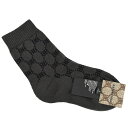 バレンシアガ BALENCIAGA グッチ GUCCI HACKER ソックス 靴下 BBロゴ 681520 コットン ダークグレー サイズS ロゴ 総柄 小物...