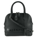 ＼＼GW中も休まず発送！／／ バレンシアガ BALENCIAGA ヴィル VILLE トップ ハンドル 2way ハンドバッグ 550645 レザー ブラック 黒 ショルダー レディース 【中古】