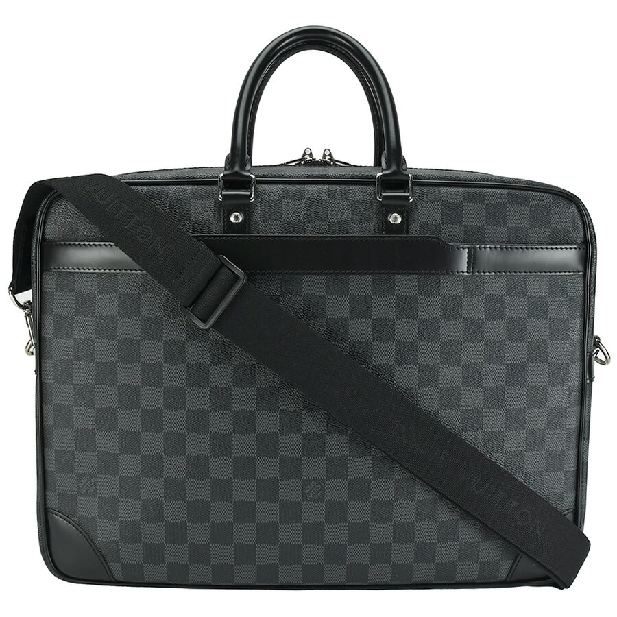 ルイヴィトン LOUIS VUITTON ポルト ドキュマン ヴォワヤージュ GM PDV ビジネスバッグ N41123 ダミエグラフィット グレー ブラック ブリーフケース 【中古】のサムネイル