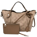 ルイヴィトン LOUIS VUITTON モノグラム マヒナ ヒナPM M54351 ハンドバッグ 2way ショルダー ガレ グレージュ グレーベージュ レザ...